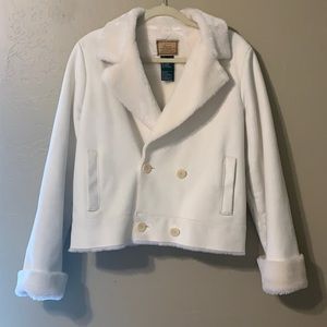Lauren white shearling jacket